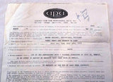 Original Signed APA Contract - The Raven Gallery March 1970