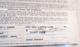 Original Signed APA Contract - The River Boat - March  1972 - Toronto Canada