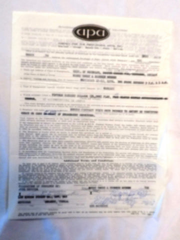 Original Signed APA Contract - University of Waterloo - Toronto, ON - 1970