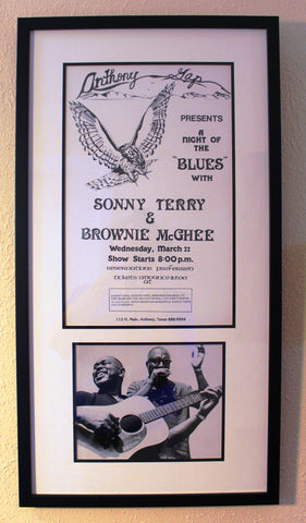 Anthony Gap Texas March 1972 Framed Poster with B & W Photo