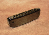 Ready-to-Go Plated Hohner Golden Melody - Black Nickel Plated Comb and Chrome Plated Covers - Key of D