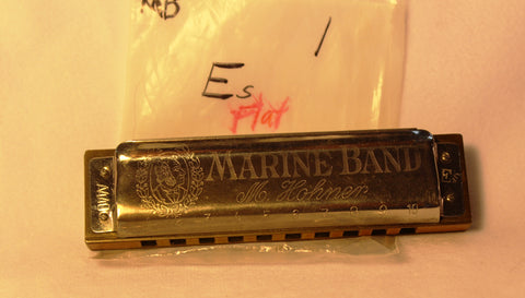 Sonny Terry Estate Harmonica - Marine Band #333-34 Key of Es (Eb)