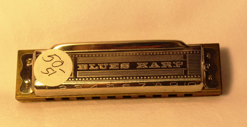Sonny Terry Estate Harmonica - Hohner Blues Harp #50-51  Key of F
