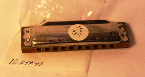 Sonny Terry Estate Harmonica - Hohner Blues Harp #44-45 Key of Db