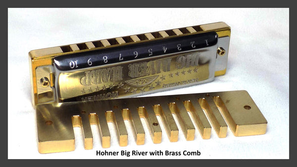 Built to Order Custom Big River Harp with a Brass Comb – Blue Moon  Harmonicas LLC