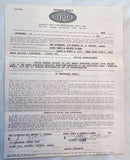 Original Signed APA Contract - The River Boat - March  1972 - Toronto Canada