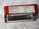 Hohner Blues Harp, Cross Harp Reed Plates, Key of Db, Hot Red Corian Comb