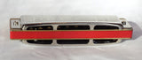 Hohner Blues Harp, Cross Harp Reed Plates, Key of Db, Hot Red Corian Comb