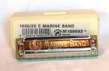 Hohner Marine Band 1896, Key of C, Custom Green Dupont™ Corian®  Comb