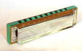 Hohner Marine Band 1896, Key of C, Custom Green Dupont™ Corian®  Comb