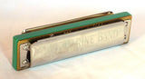 Hohner Marine Band 1896, Key of C, Custom Green Dupont™ Corian®  Comb