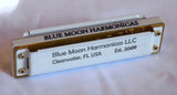 Hohner Marine Band Crossover, Key of C, Glacier White Dupont™ Corian®  Comb, White Powder Coated Covers