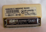 Hohner Marine Band 1896, Key of C, Brass Comb