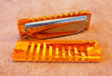 Built to Order Double Reed Plate Special 20 with Fancy Acrylic Comb
