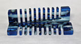 Built to Order Double Reed Plate Manji with Fancy Acrylic Comb