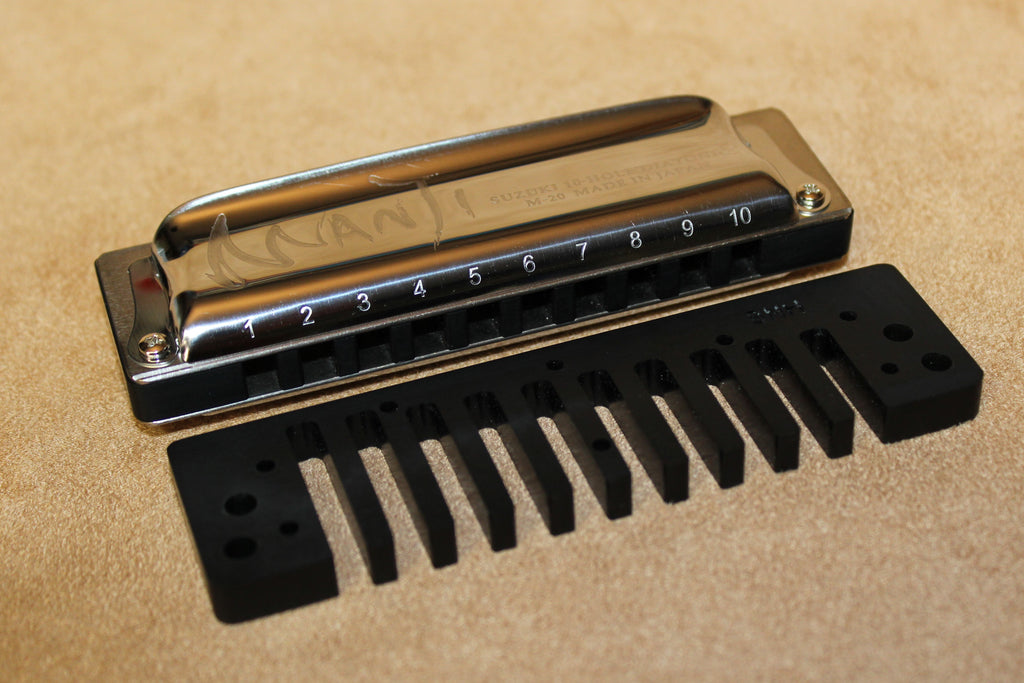 Built to Order Manji with Phenolic Resin Comb Blue Moon Harmonicas LLC